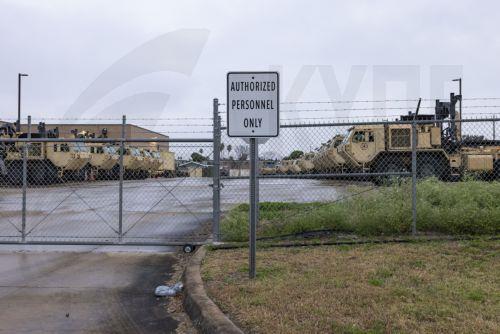 epa11859385 Military vehicles stationed at a Texas Army National Guard armory and recruiting station in Brownsville, Texas, USA, 28 January 2025. Texas Governor Greg Abbott announced that hundreds of additional Texas National Guard soldiers and military equipment were deployed to the U.S.-Mexico border in the Rio Grande Valley to assist federal agencies...