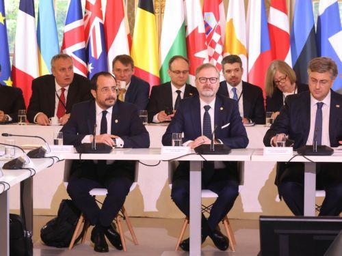 Ο Πρόεδρος της Δημοκρατίας κ. Νίκος Χριστοδουλίδης στη συνάντηση για την ασφάλεια και την ειρήνη της Ουκρανίας.