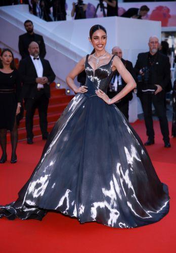 epa12103139 Veena Praveenar Singh attends the premiere of 'Dossier 137 (Case 137)' during the 78th annual Cannes Film Festival, in Cannes, France, 15 May 2025. The film festival runs from 13 to 24 May 2025.  EPA/CLEMENS BILAN