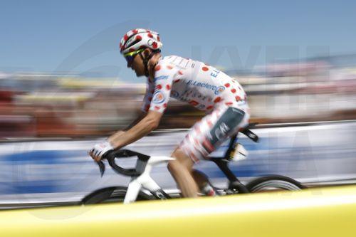 epa12232144 Belgian rider Tim Wellens of UAE Team Emirates in action during the 7th stage of the Tour de France cycling race over 197km from Saint Malo to Mur-de-Bretagne, France, 11 July 2025.  EPA/MARTIN DIVISEK