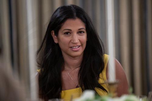 epa12246243 Katie Miller, wife of White House Deputy Chief of Staff Stephen Miller, attends a dinner with US President Donald Trump, Republican senators, and other guests in the State Dining Room at the White House in Washington, DC, USA, 18 July 2025.  EPA/FRANCIS CHUNG / POOL