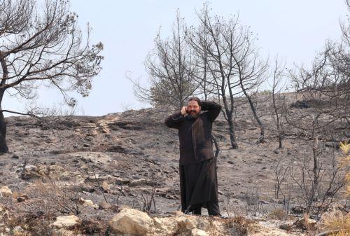 Καμένη γη άφησε πίσω της η καταστροφική πυρκαγιά στην Επαρχία Λεμεσού. Λεμεσός 24 Ιουλίου 2025 ΚΑΤΙΑ ΧΡΙΣΤΟΔΟΥΛΟΥ