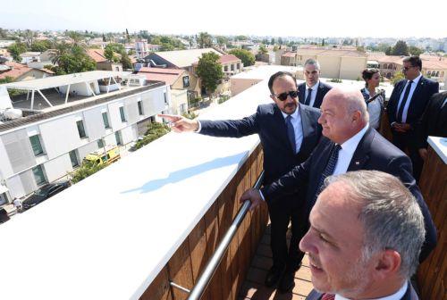 Ο Πρόεδρος της Δημοκρατίας κ. Νίκος Χριστοδουλίδης και ο Καγκελάριος της Αυστρίας κ. Christian Stocker σε περιήγηση κατά μήκος της γραμμής κατάπαυσης του πυρός, Λευκωσία 22 Αυγούστου 2025.