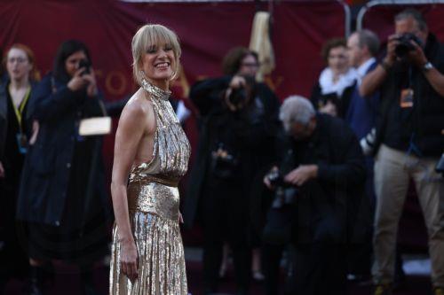 epa12350100 British actor and cast member Raquel Cassidy poses on the red carpet at the world premiere of 'Downton Abbey - The Grand Finale' at the Odeon Luxe, Leicester Square in London, Britain, 03 September 2025. The film will be released in the UK and Ireland on 12 September 2025.  EPA/NEIL HALL