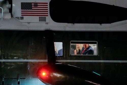 epa12388807 US President Donald Trump on Marine One as it approaches the South Lawn of the White House in Washington, DC, USA, 18 September 2025. Earlier in the day, Trump said US broadcast networks should face scrutiny over their licenses if they’re too critical of him, in what amounts to his furthest-reaching threat to media freedoms.  EPA/KENT NISHIMURA...