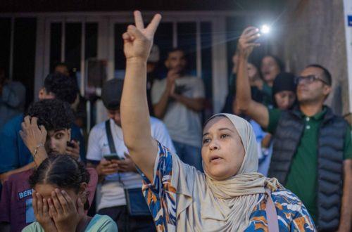 epa12426059 Moroccan youths demonstrate for reforms in the healthcare and education sectors in Rabat, Morocco, 02 October 2025.  EPA/JALAL MORCHIDI