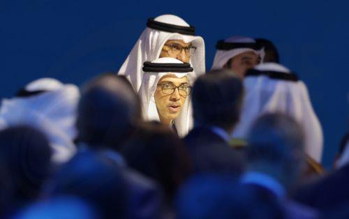 epa12500046 Vice President of the United Arab Emirates and Minister of the Ministry of Presidential Affairs Mansour bin Zayed Al Nahyan arrives to attend the opening ceremony of the Abu Dhabi International Petroleum Exhibition and Conference (ADIPEC) in Abu Dhabi, United Arab Emirates, 03 November 2025. ADIPEC 2025 runs from 03 to 06 November and features...