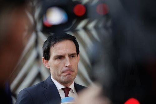 epa12502534 European Commissioner for Climate, Net Zero and Clean Growth Wopke Hoekstra speaks with the media during the European Environment Council meeting in Brussels, Belgium, 04 November 2025. European environment ministers are in Brussels to discuss the European Climate Law amendment and the urgent need for postponement and substantive simplification...