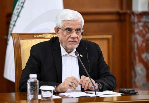 epa12531408 Iranian First Vice President Mohammad Reza Aref attends a meeting with the Russian prime minister on the sidelines of the 24th meeting of the Council of Heads of Government of member states of the Shanghai Cooperation Organization (SCO), in Moscow, Russia, 17 November 2025.  EPA/ALEXANDER MIRIDONOV / SPUTNIK / GOVERNMENT PRESS SERVICE / POOL...