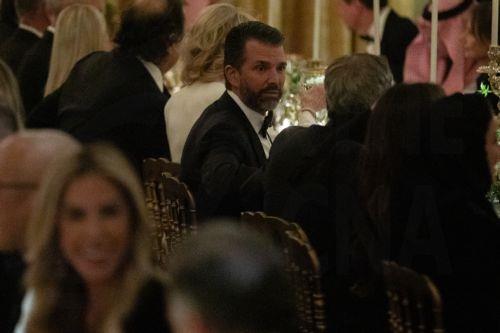 epa12534824 Donald Trump Jr. speaks to guests at a dinner for Crown Prince and Prime Minister of the Kingdom of Saudi Arabia, Mohammed bin Salman at the White House in Washington, DC, USA, 18 November 2025.  EPA/ANNA ROSE LAYDEN  / POOL