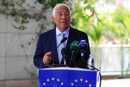 epa12545788 President of the European Council Antonio Costa speaks during a press conference about the meeting that took place in Luanda between the EU members concerning the US peace plan for the Russia-Ukraine conflict, prior to the 7th European Union-African Union Summit in Luanda, Angola, 24 November 2025. Marking 25 years of EU-AU partnership, and...