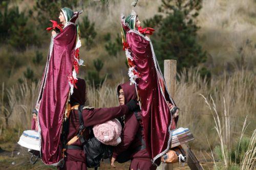 epa12581906 People carry religious images during a pilgrimage to the Basilica of Guadalupe in Paso de Cortes mountain pass in Puebla state, Mexico, 09 December 2025. Hundreds of Mexican faithful began their annual pilgrimage to the Shrine of the Virgin of Guadalupe this week, which is expected to draw millions of visitors marking the 494th anniversary of...