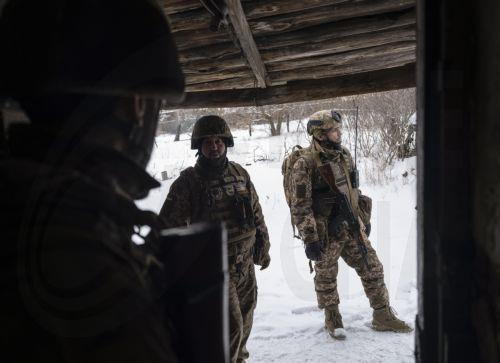 epa12618049 A handout photo made available by the press service of the 93rd 'Kholodnyi Yar' Separate Mechanized Brigade of the Ukrainian Armed Forces shows servicemen from the brigade conducting rotation at an undisclosed location near the frontline city of Kostyantynivka, Donetsk region, eastern Ukraine, 30 December 2025, amid the Russian invasion. ...