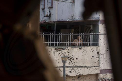 epa12627767 A person looks on from inside a building damaged by an explosive device, in Catia La Mar, Venezuela, 04 January 2026.  EPA/MIGUEL GUTIÉRREZ
