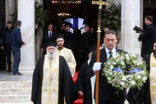 epa12661503 The coffin containing the remains of Princess Irene is being carried out of the Metropolitan Cathedral of Athens after the end of the funeral service, Athens, Greece, 19 January 2026. Princess Irene, the younger sister of Queen Sofia of Spain and of the former King Constantine, died aged 83 on 15 January in Madrid. Her funeral was held on...