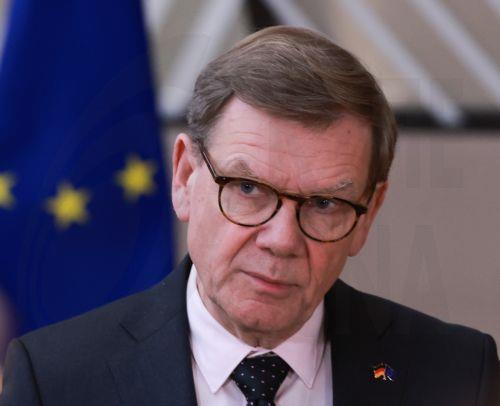 epa12690049 German Foreign Minister Johann Wadephul speaks to the press at the start of the EU Foreign Affairs Council in Brussels, 29 January 2026. EU Council EU foreign affairs chiefs convene to address international challenges, with discussions on the conflict in Ukraine and Middle East stability, touching on EU considerations of additional restrictive...