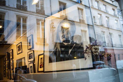 epa12692474 Photographic prints of French actress Brigitte Bardot on display at the 'Galerie de l'Instant' for the exhibition 'Et Dieu Crea Bardot' (And God created Bardot) in Paris, France, 30 January 2026.  EPA/CHRISTOPHE PETIT TESSON