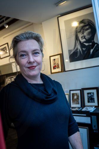 epa12692475 Julia Gragnon, daughter of the former photographer for Paris Match magazine Francois Gragnon and director of the Galerie de l'Instant, poses in front of her gallery where photographic prints of French actress Brigitte Bardot are exhibited for 'Et Dieu Crea Bardot' (And God created Bardot) in Paris, France, 30 January 2026.  EPA/CHRISTOPHE PETIT...