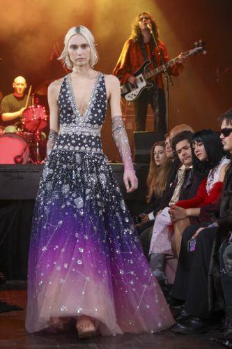 epa12733053 A model presents a creation by fashion brand Cucculelli Shaheen during New York Fashion Week at the Bowery Ballroom in New York, New York, USA, 12 February 2026. New York Fashion Week runs from 11 February to 16 February.  EPA/SARAH YENESEL