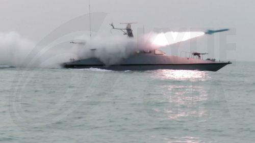 epa12747741 A handout photo made available by Iran's Islamic Revolutionary Guard Corps (IRGC)'s official website Sepahnews on 16 February 2026 shows IRGC members participating in a military drill in the Persian gulf, southern Iran. The IRGC launched a large-scale exercise in the Strait of Hormuz, state media reported. The drills follow an increased US...