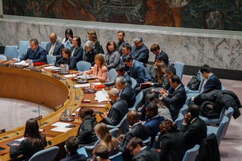 epaselect epa12774561 United Nations (UN) Security Council members attend a meeting on peace and security marking the fourth anniversary of Russia's full-scale invasion in New York, New York, USA, 24 February 2026. Four years of war have left hundreds of thousands dead, displaced more than six million Ukrainians and devastated large parts of the country....