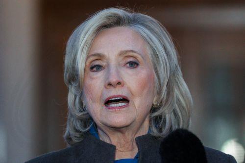 epa12780382 Former First Lady and Secretary of State Hillary Clinton speaks after giving deposition before the House Oversight Committee in Chappaqua, New York, USA, 26 February 2026. The House Oversight Committee dropped its contempt proceedings against Bill and Hillary Clinton after they agreed to testify about their ties to Jeffrey Epstein, following...
