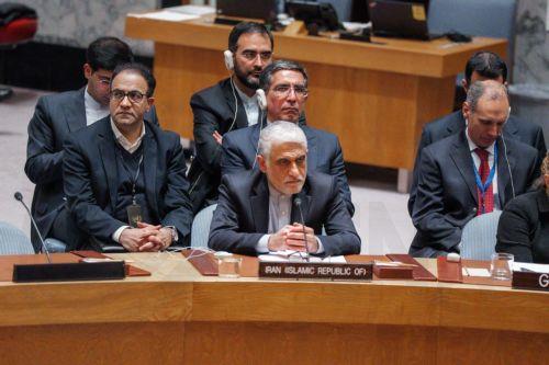 epa12785599 ran's Ambassador to the United Nations Amir Saeid Iravani speaks during an emergency session of UN Security Council on Iran in New York, New York, USA, 28 February 2026, following joint Israel-US military strikes targeting multiple locations in Iran in the early hours of 28 February 2026.  EPA/OLGA FEDOROVA