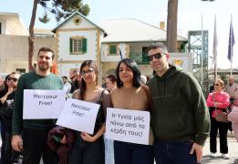 Nicosia rally against EU–Mercosur Agreem