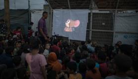 Παλαιστίνιος έφτιαξε σινεμά για τα παιδιά στην Ράφα