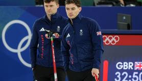 Στιγμιότυπα από αγώνες curling στους χειμερινούς Ολυμπιακούς