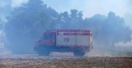 Πυρκαγιά από εν κινήσει όχημα στον παλαι