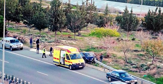 Τροχαίο στον αυτοκινητόδρομο Πάφου - Λεμ