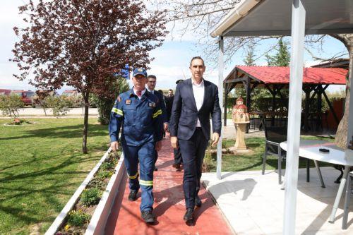 Ο ΥΠΕΣ επισκέφθηκε την 2η Ειδική Μονάδα Δασικών Επιχειρήσεων Θεσσαλονίκης