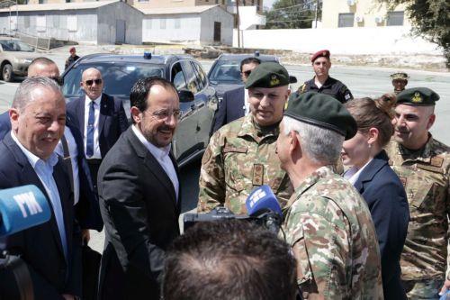 Συνεχίζουμε την αναβάθμιση της αποτρεπτικής ισχύος της Εθνικής Φρουράς, λέει ο ΠτΔ