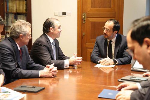 Cumhurbaşkanı Christodoulides Chevron heyetine enerji planlarının hızlandırılması gerektiğini vurguladı