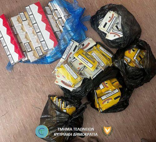 Κατάσχεση καπνικών προϊόντων στο οδόφραγμα οδού Λήδρας
