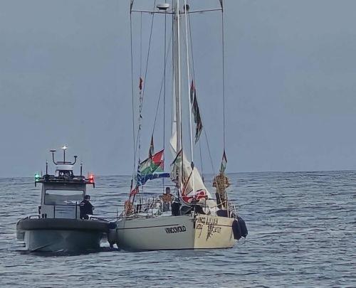 Δεύτερο πλοιάριο του στολίσκου Global Sumud αφίχθη στο Λιμανάκι της Κάτω Πάφου