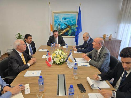 Keravnos and Fedeli discuss strengthening Cyprus-Canada investment ties