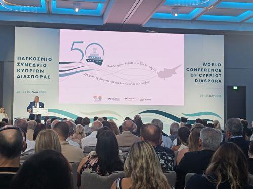 World Conference of Diaspora Cypriots sends message of continuation of struggle for liberation-reunification