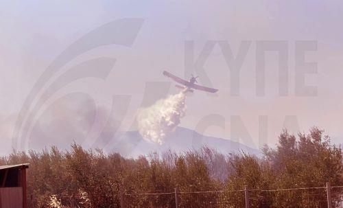 Οριοθετήθηκε η πυρκαγιά στη Νέα Τένεδο Χαλκιδικής