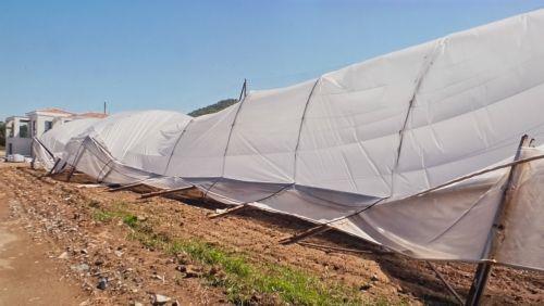 Σοβαρές ζημιές από τους ισχυρούς ανέμους στην Αγία Μαρίνα Χρυσοχούς