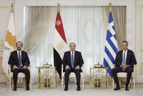 Cyprus-Greece-Egypt leaders reaffirm strategic cooperation in El Alamein meeting (1)