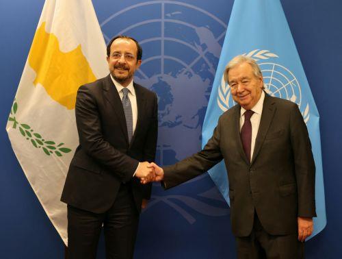 UNSG - President Christodoulides discuss way forward on Cyprus issue, UN says