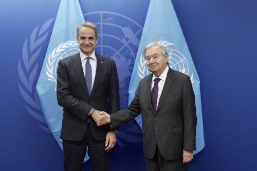 Cyprus, Ukraine, Middle East in meeting between UNSG and Greek Premier
