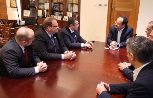 President meets IAF delegation, Cyprus parliament Israel Allies caucus members