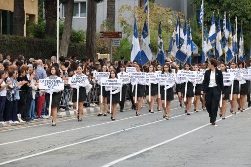 Με μαθητική παρέλαση και δοξολογία στον Απ. Βαρνάβα τιμήθηκε η 28η Οκτωβρίου στη Λευκωσία