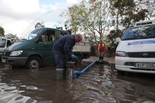 Κλήσεις για πλημμυρισμένα υπόγεια και πτώσεις δέντρων στην Πάφο