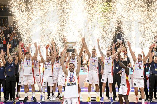 FIBA EuroBasket trophy in Cyprus on November 21