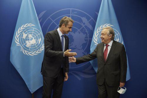 Στήριξη Ελλάδας σε προσπάθειες ΓΓ ΟΗΕ για Κυπριακό εξέφρασε ο Μητσοτάκης