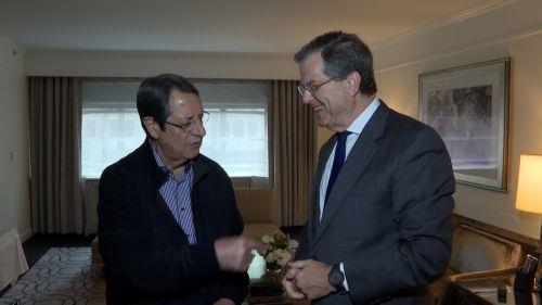 Anastasiades and David Harris discuss Cyprus issue and Turkish challenges in New York